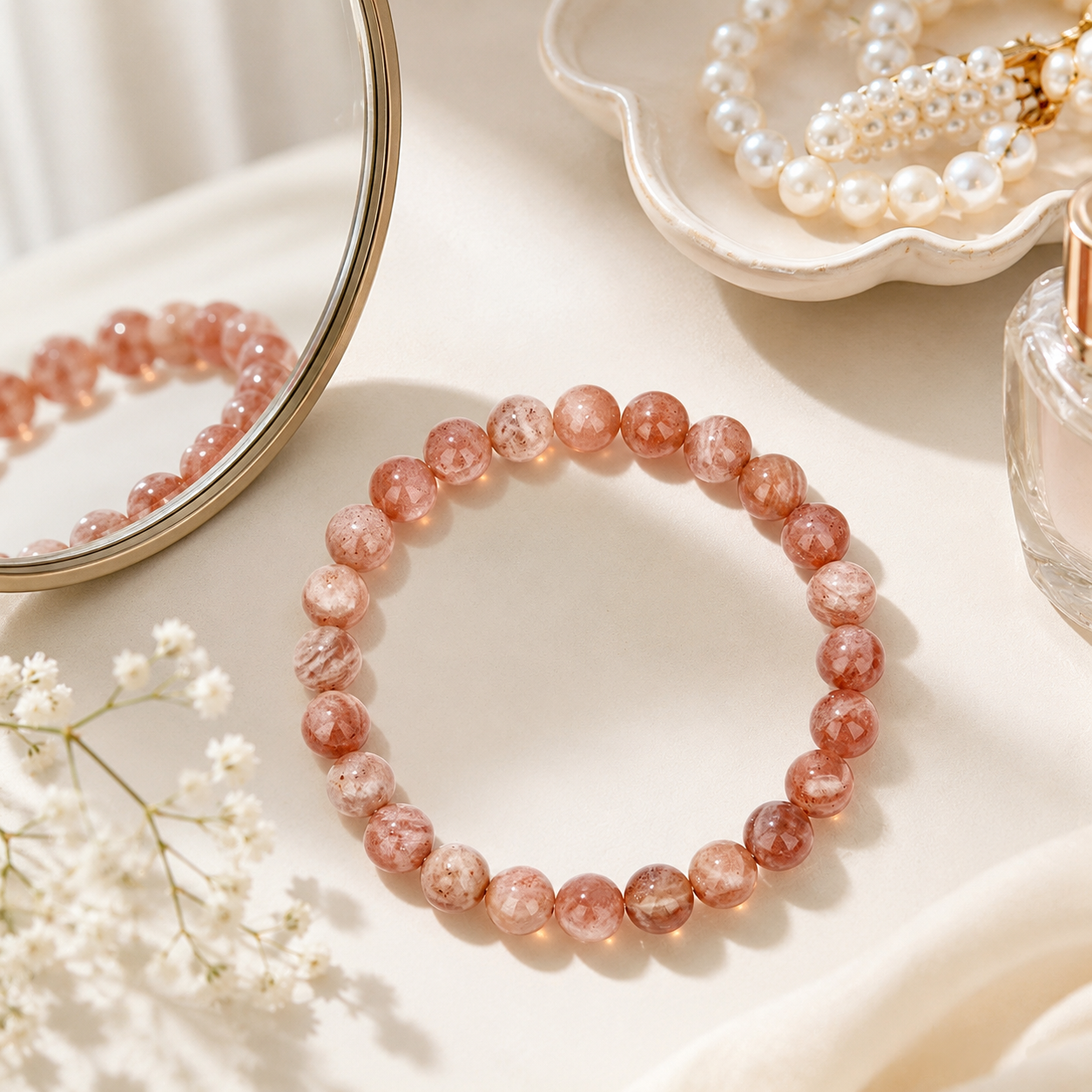 Sunstone Bracelet — Bright Confidence Energy — 8mm