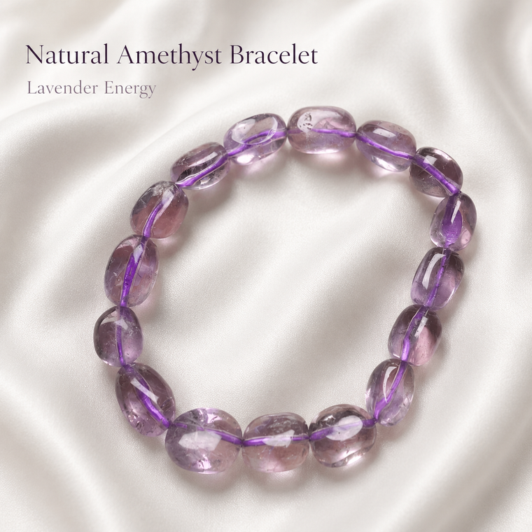 Lavender Amethyst Nugget Bracelet