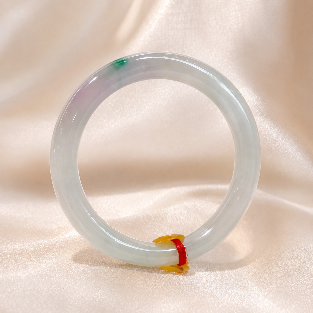 Treated Jadeite Bangle - Lavender Tone