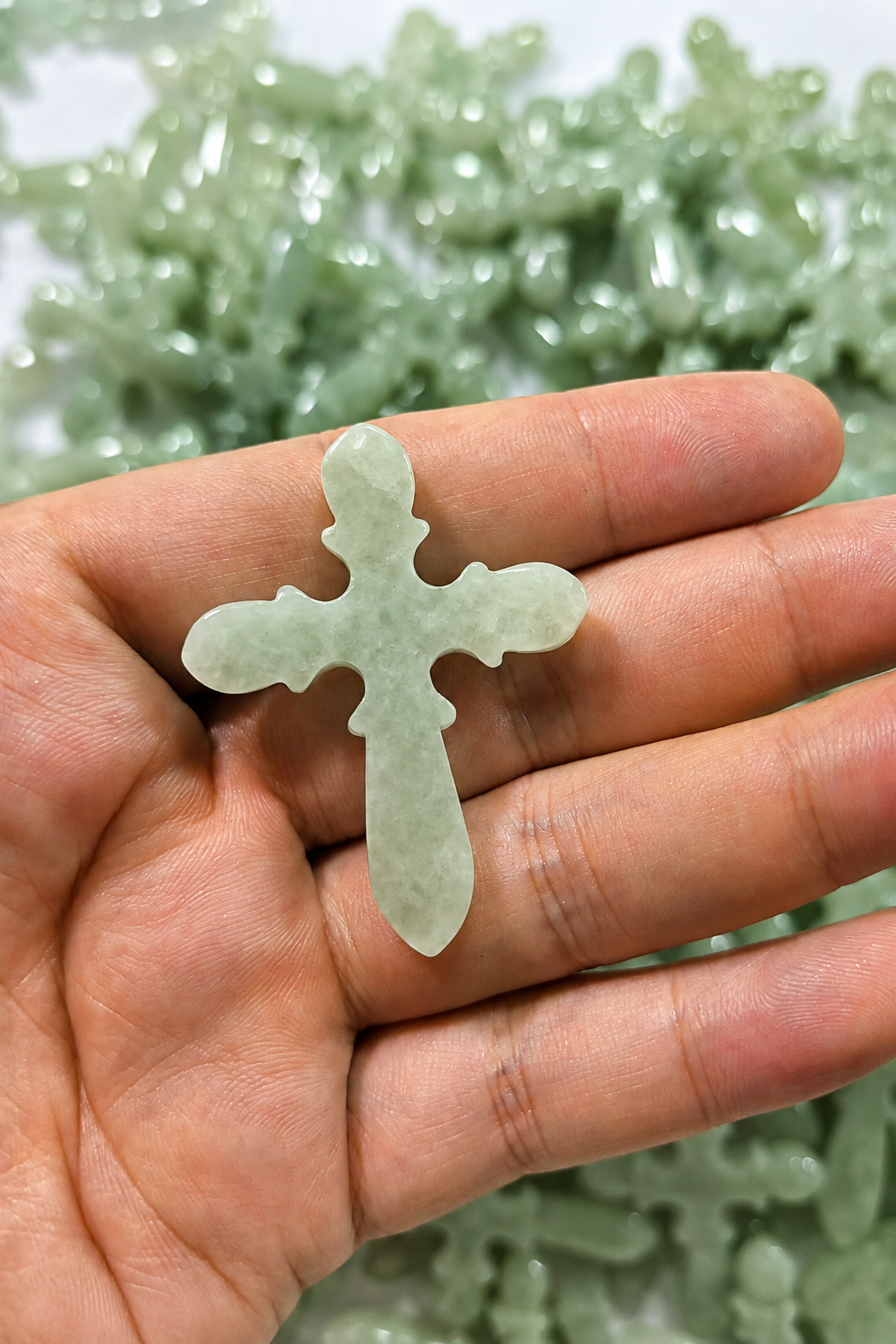 Jade Cross Pendant