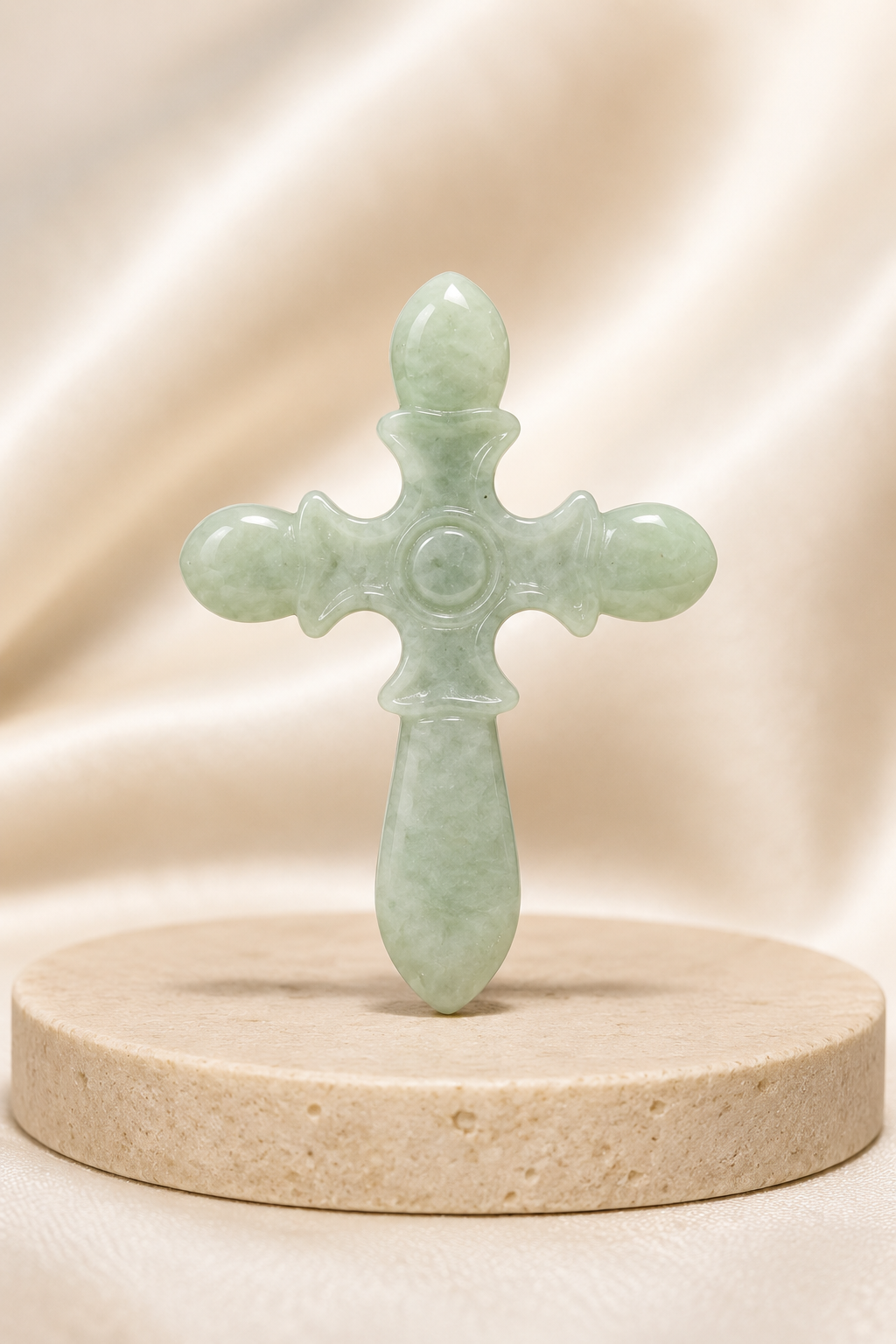 Jade Cross Pendant