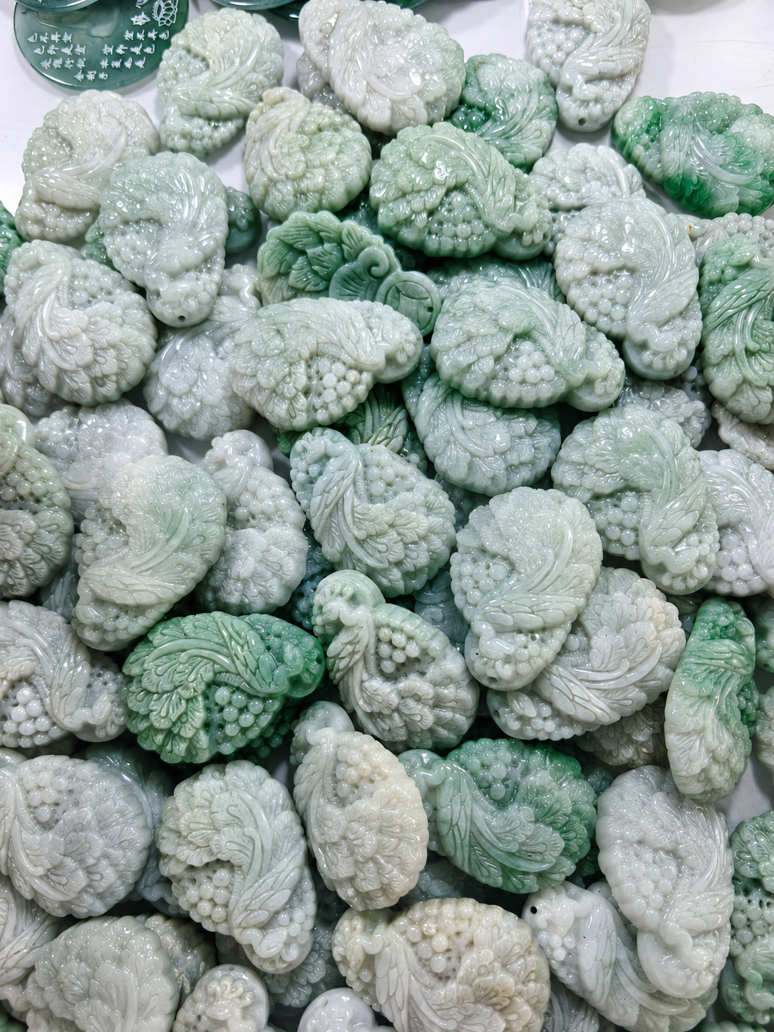Jade Peacock Pendant