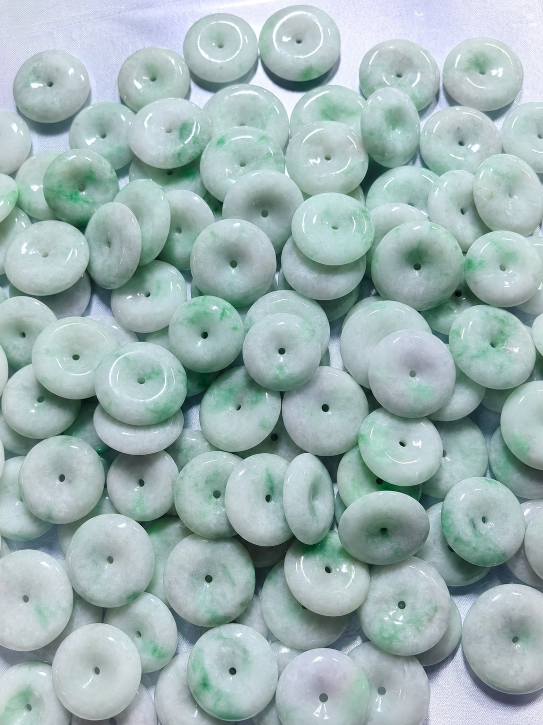 Jade Donut Pendant - Light Tone