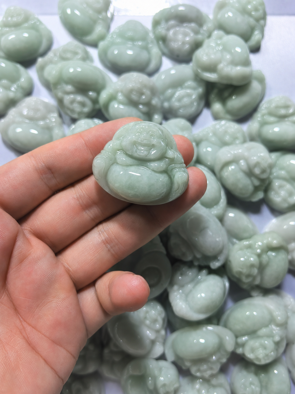 Jade Buddha Pendant - Large Size