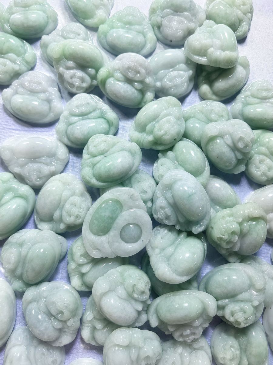 Jade Buddha Pendant - Large Size