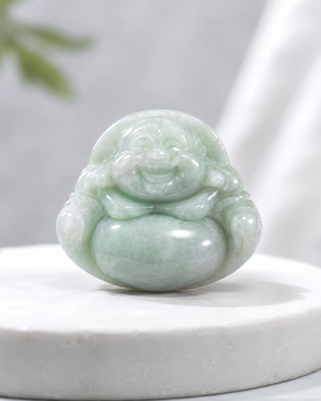Jade Buddha Pendant - Large Size