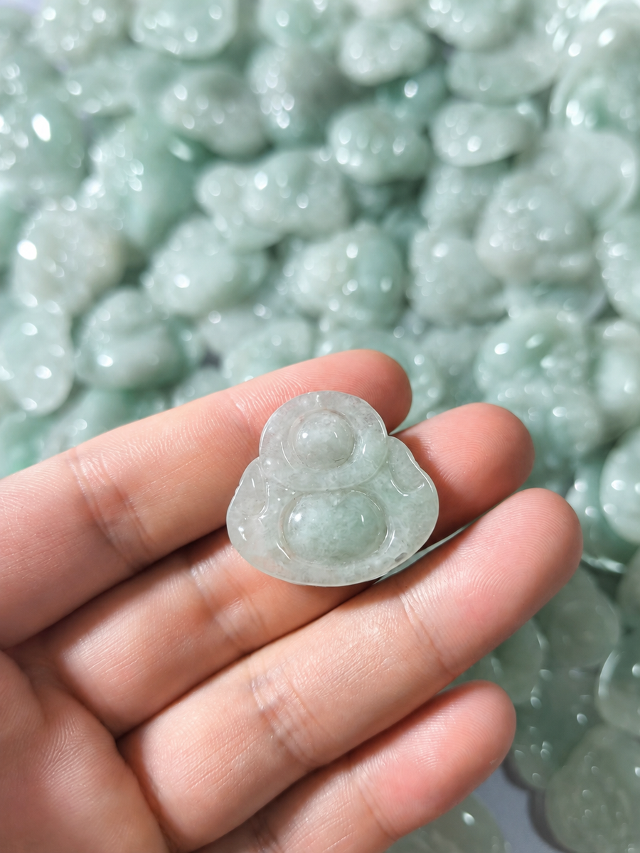 Jade Buddha Pendant - Small Size