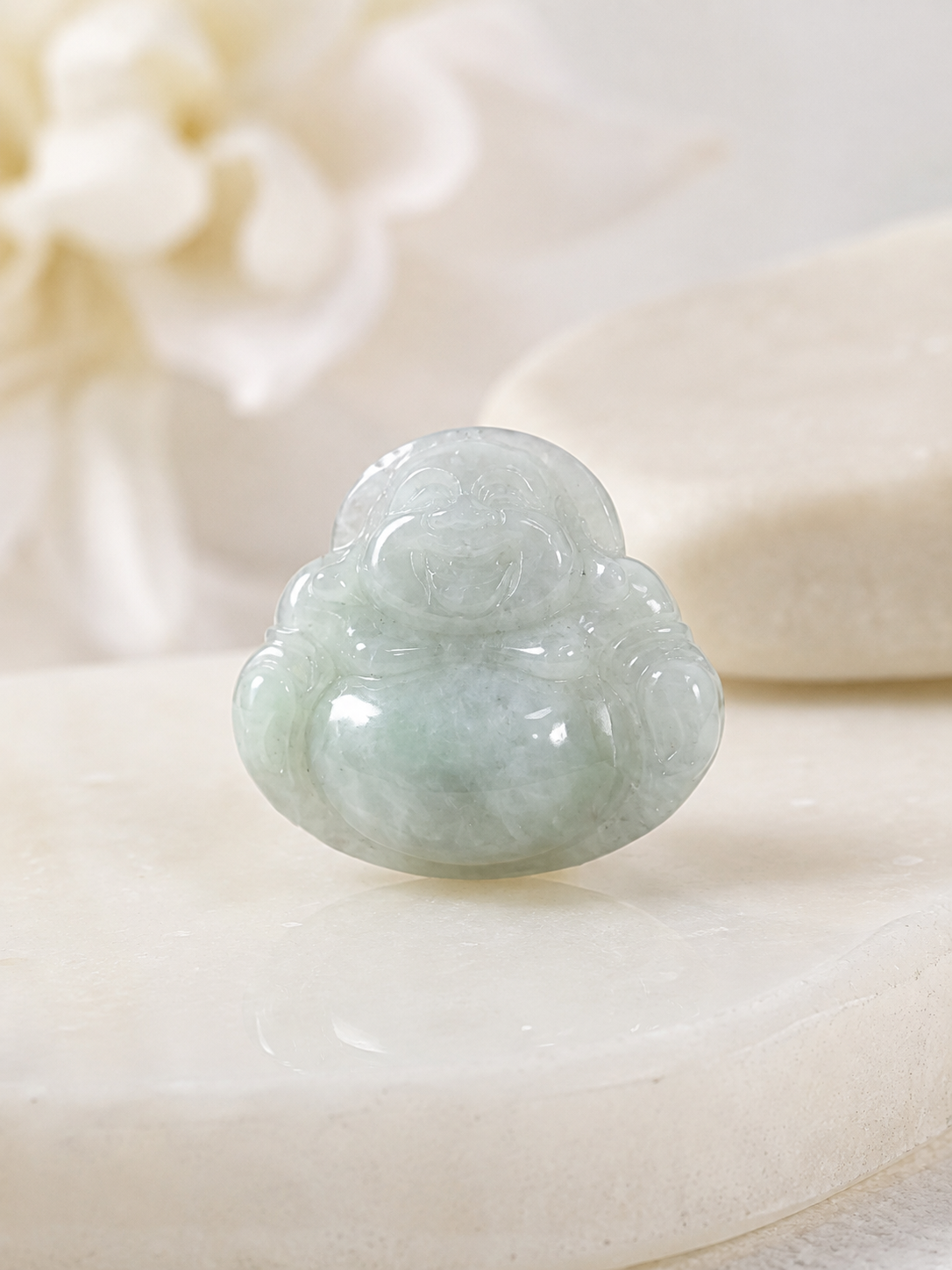 Jade Buddha Pendant - Small Size