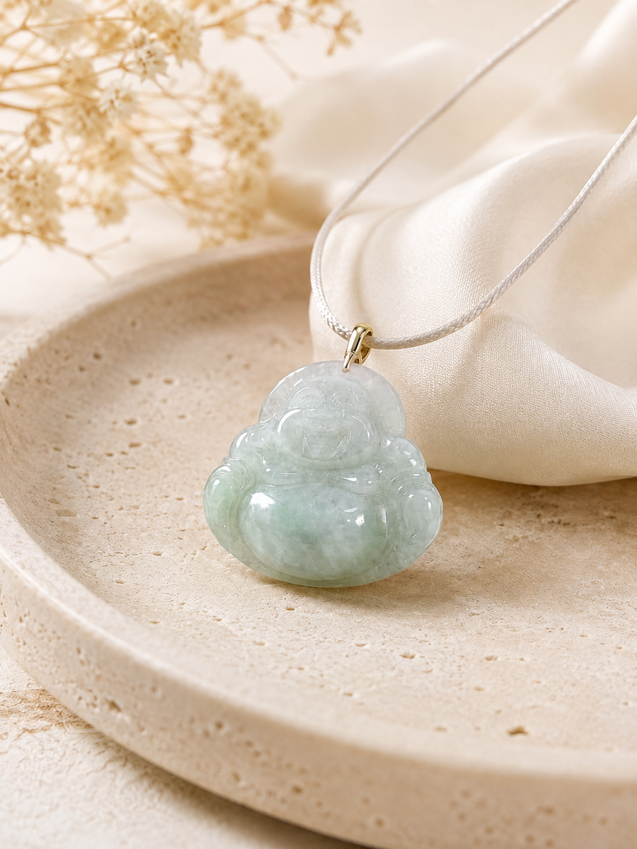 Jade Buddha Pendant - Small Size