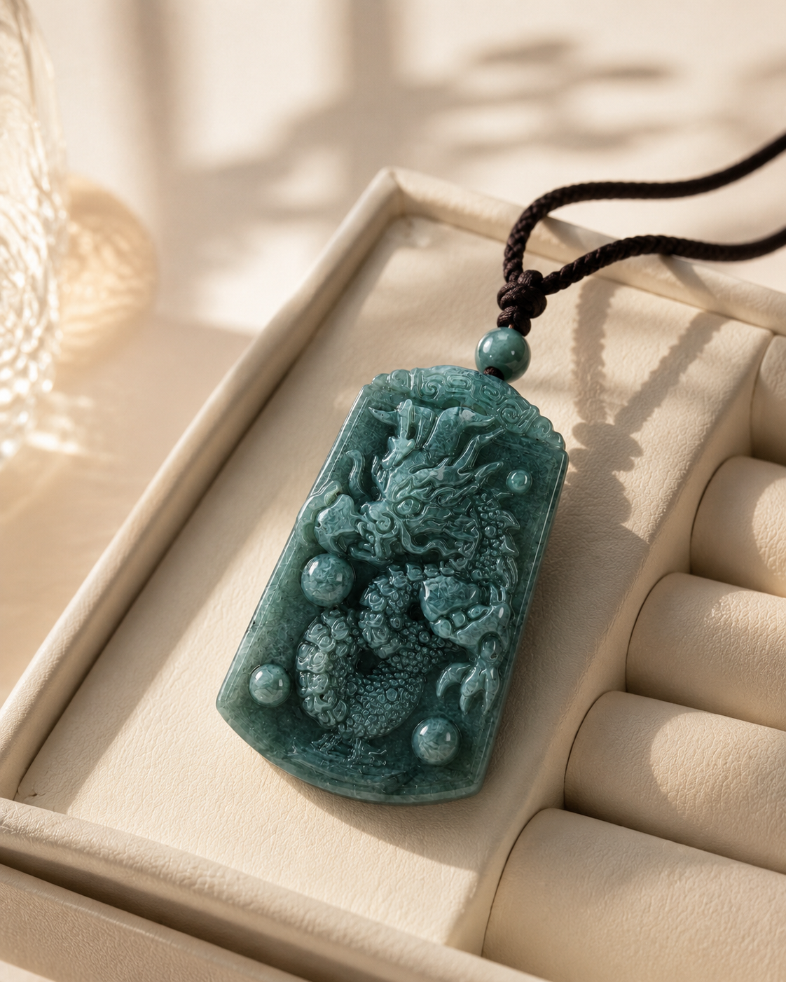 Jade Dragon Pendant - Guatemalan Style