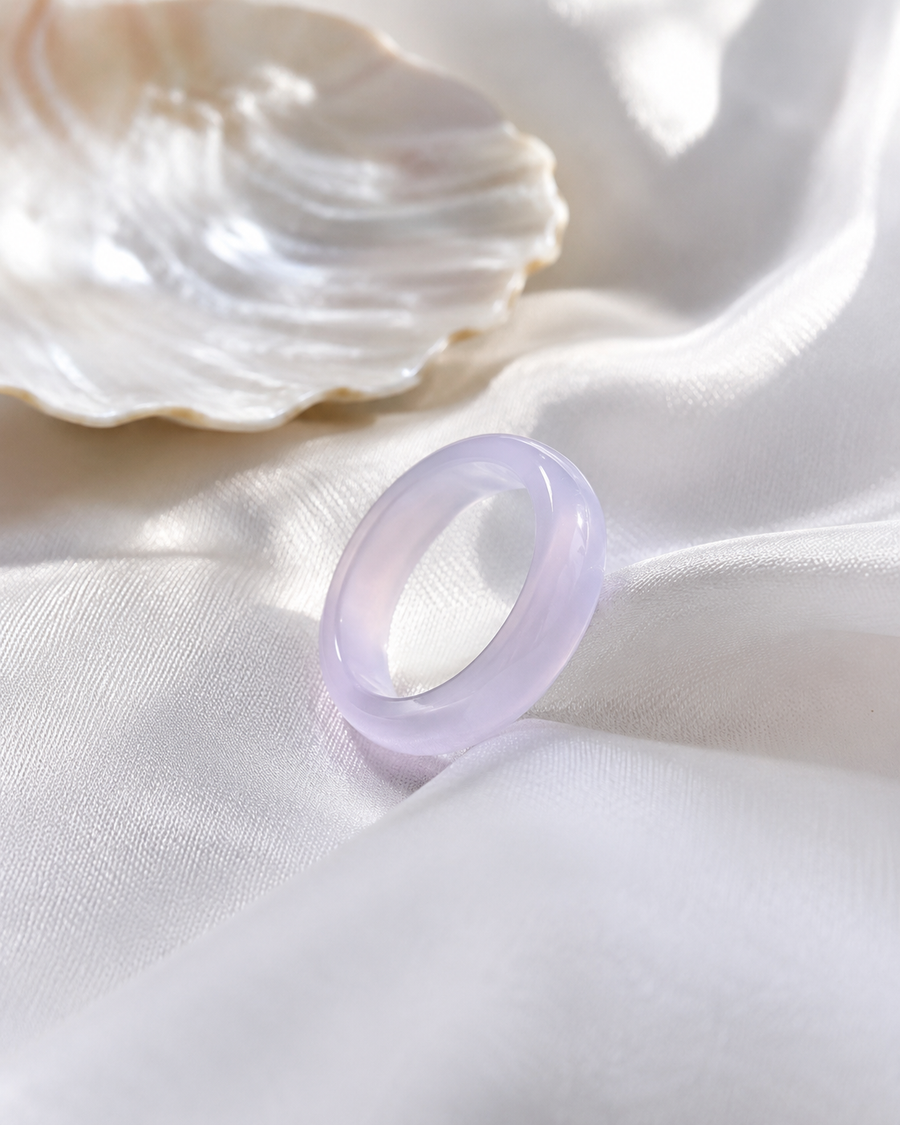 White Chalcedony Ring