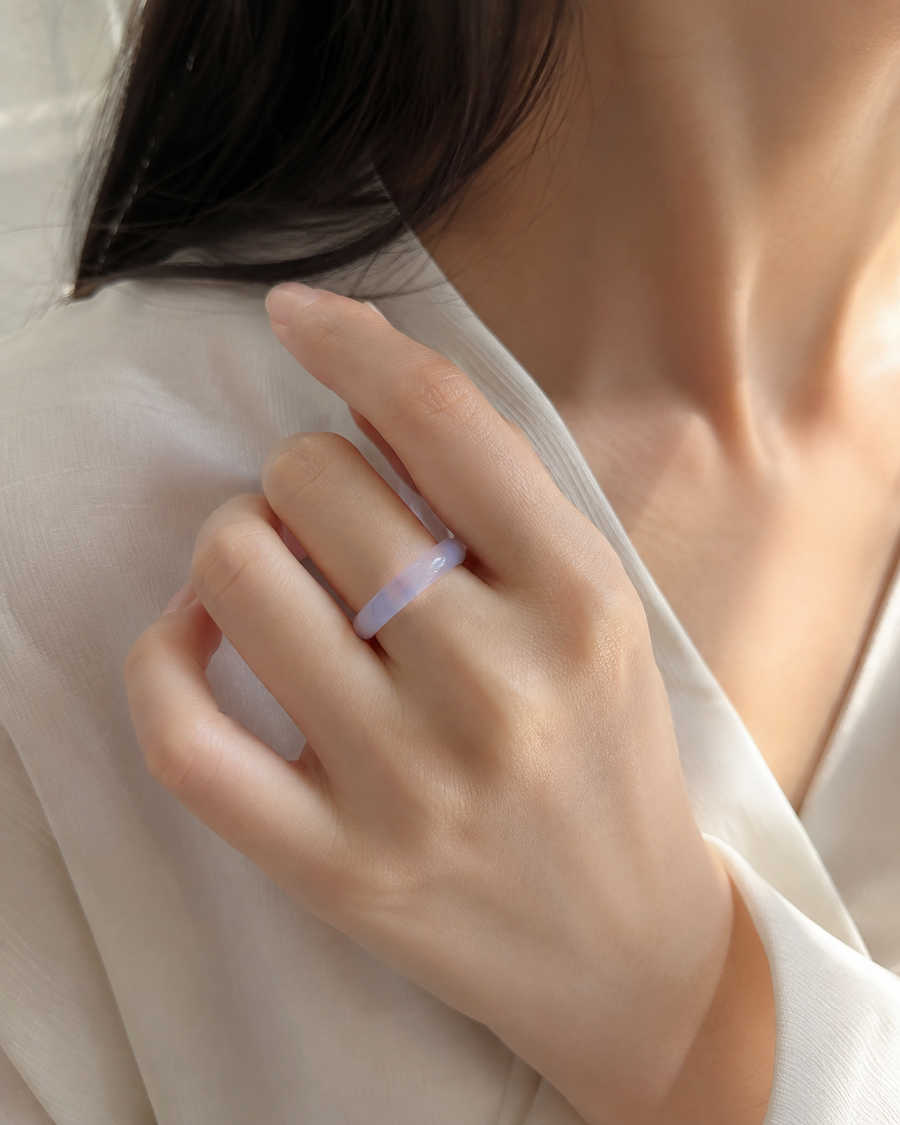 White Chalcedony Ring