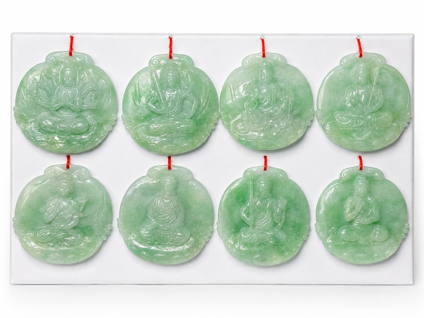 Jade Buddha Pendant Set