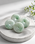 Jade Donut Pendant - 20 x 35 mm