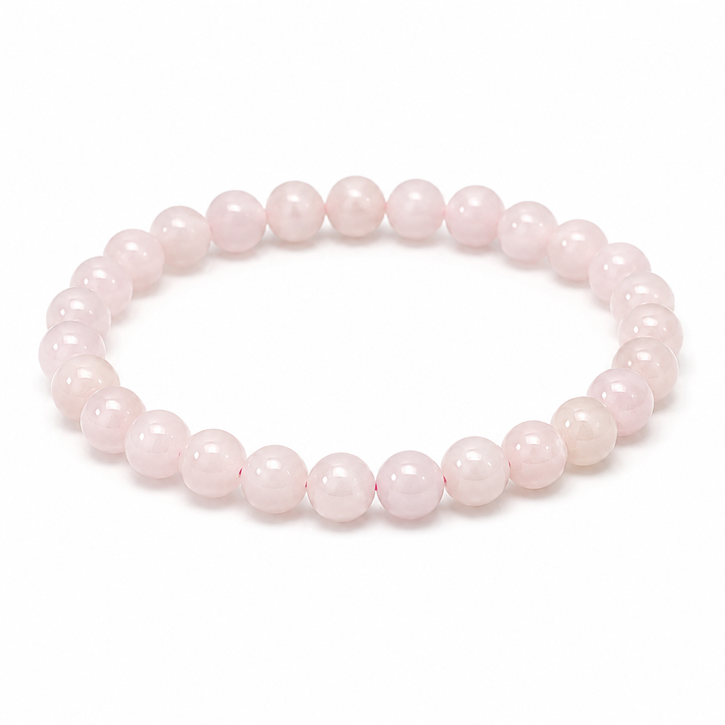 Jade Bead Bracelet - Pink Tone
