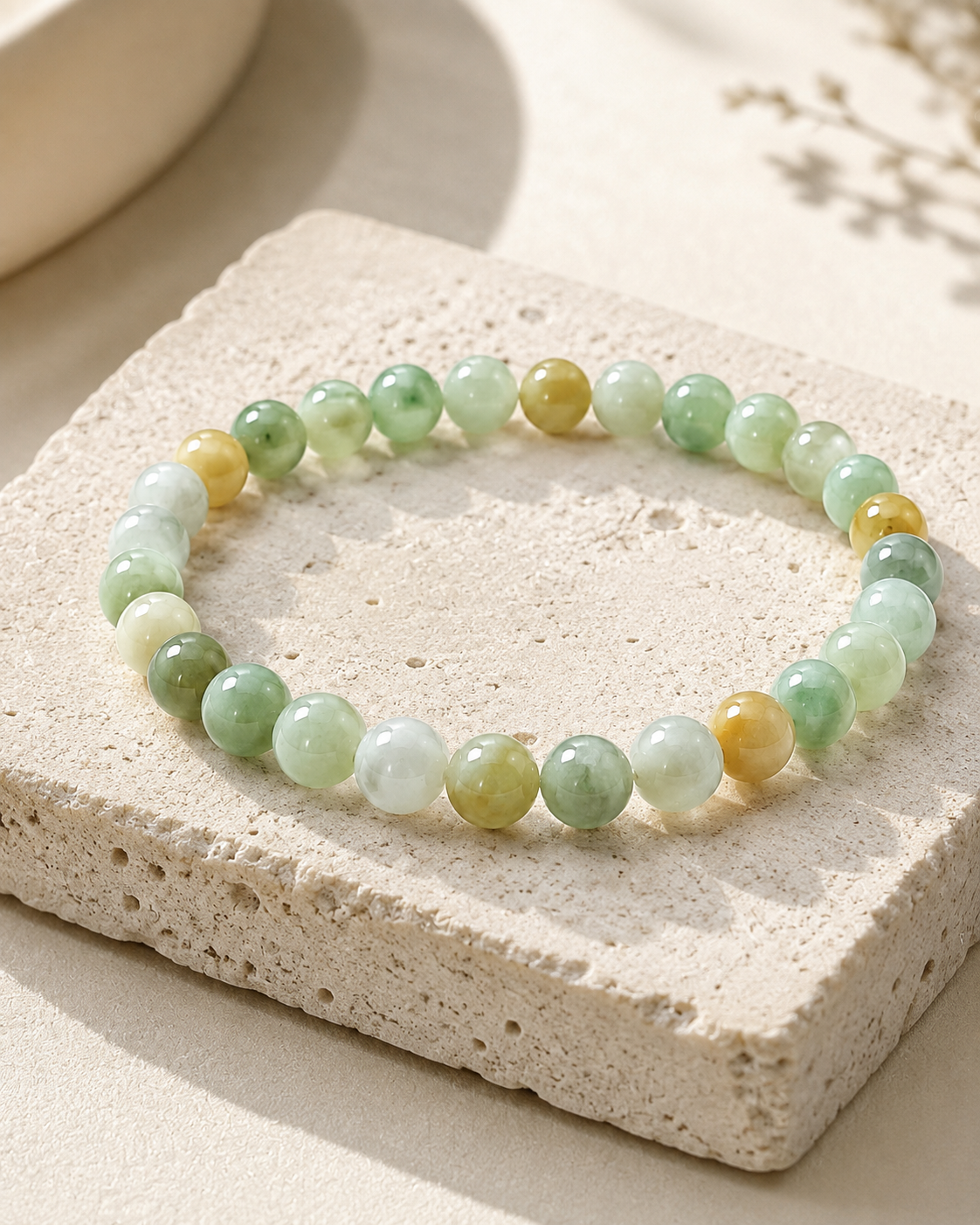 Jade Bead Bracelet - Gradient Tone