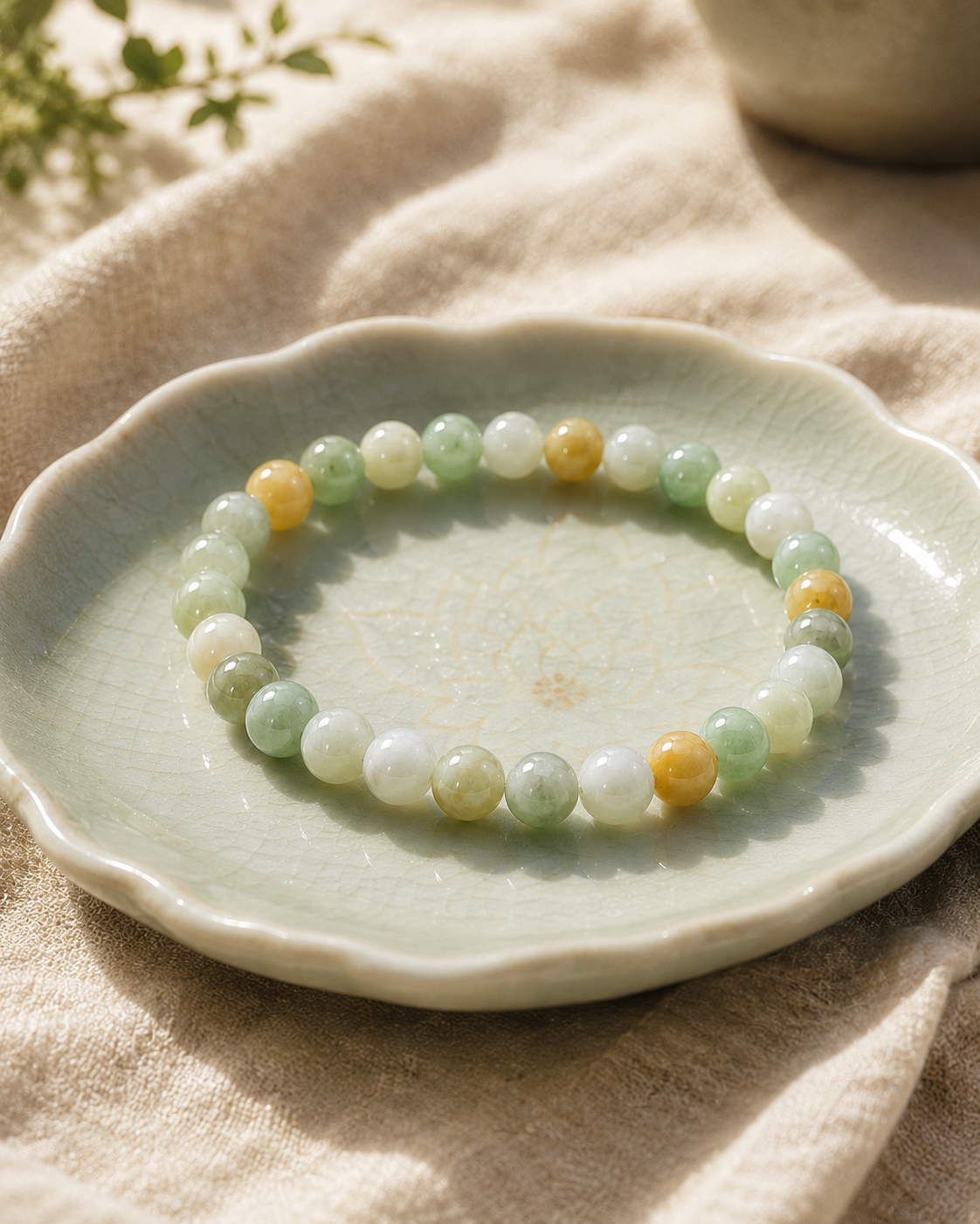 Jade Bead Bracelet - Gradient Tone