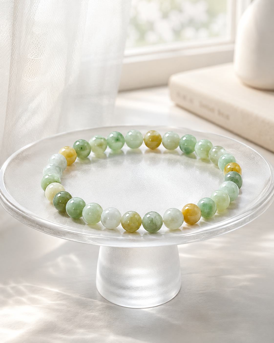 Jade Bead Bracelet - Gradient Tone