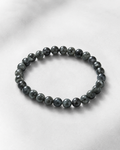 Jade Bead Bracelet - Black and White Tone