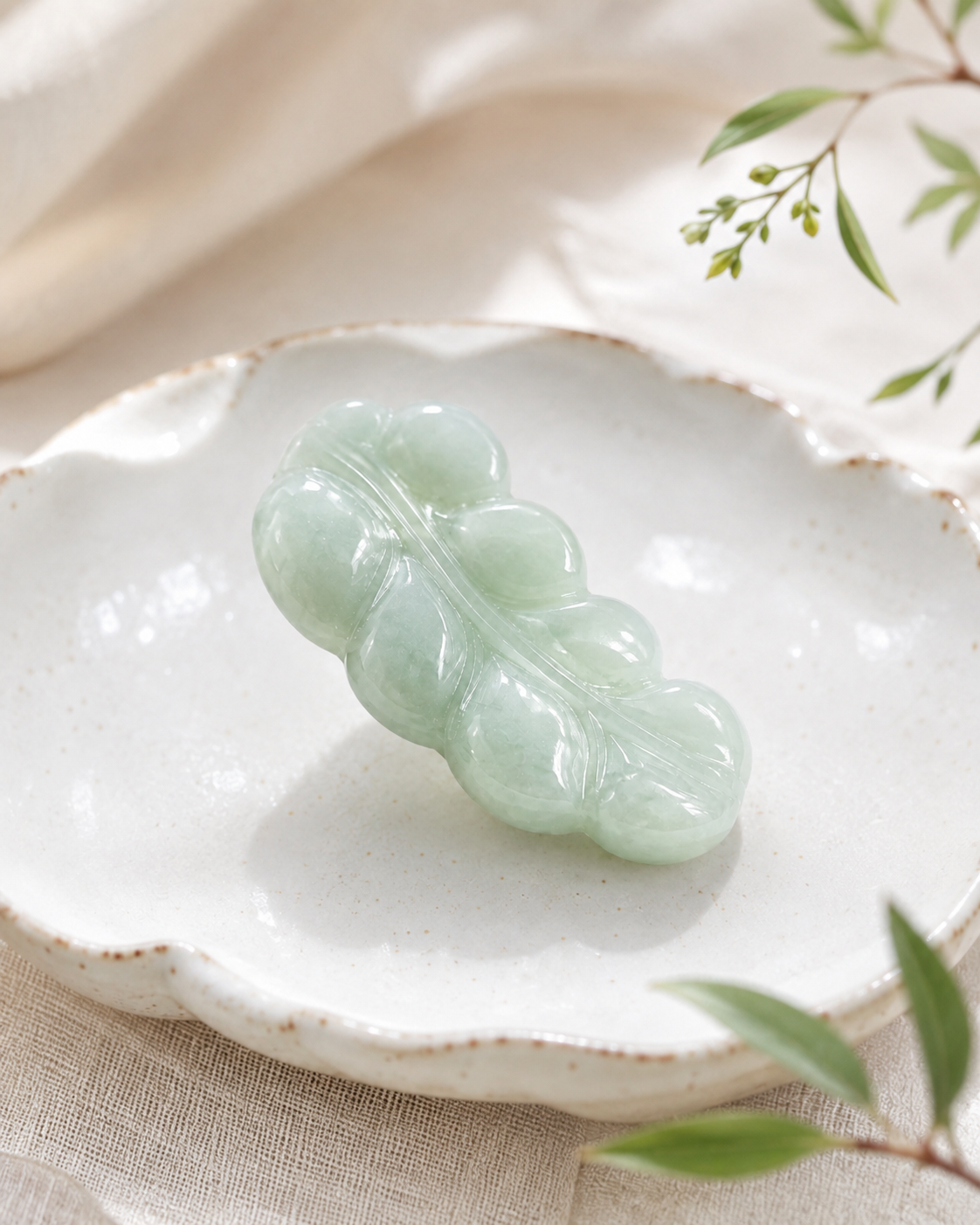 Jade Leaf Pendant