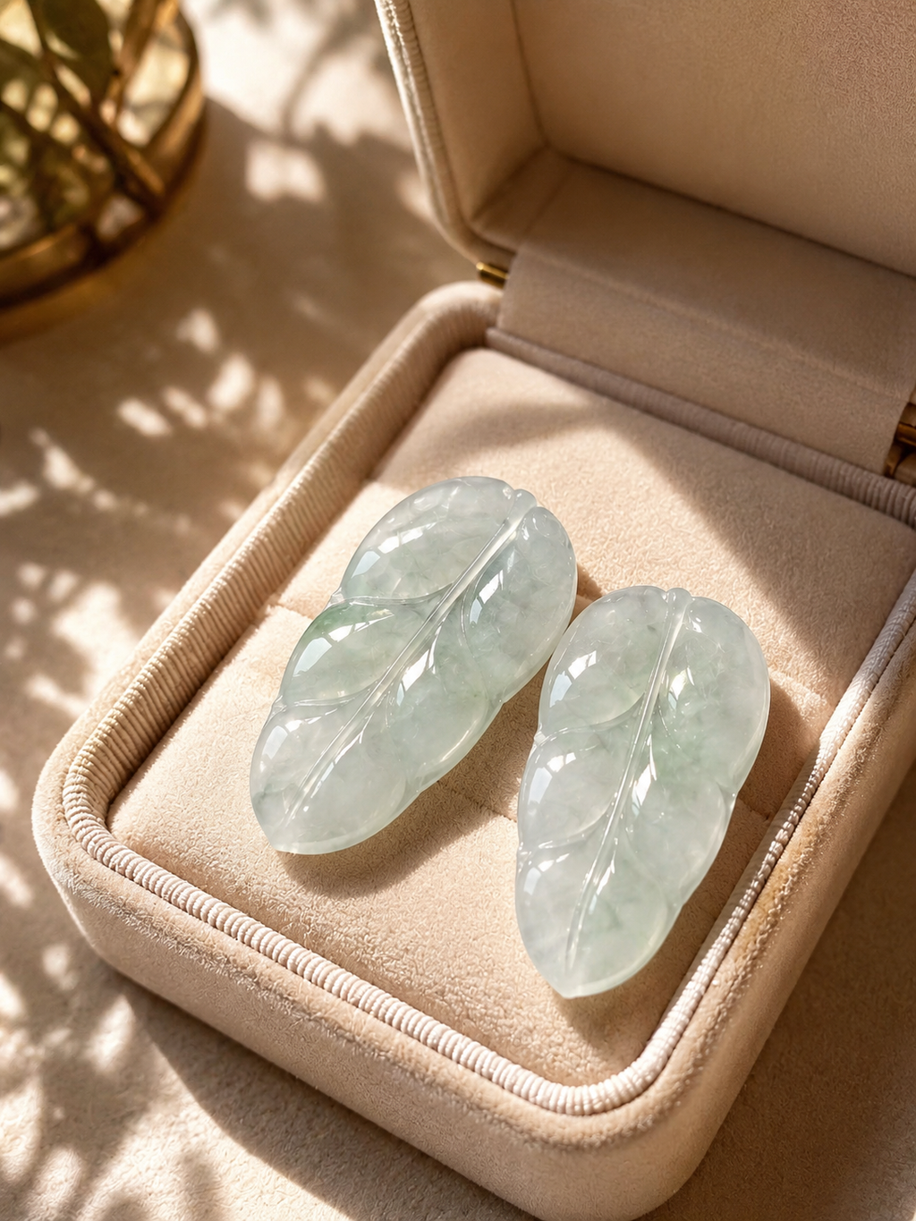Jade Leaf Pendant - Large Size