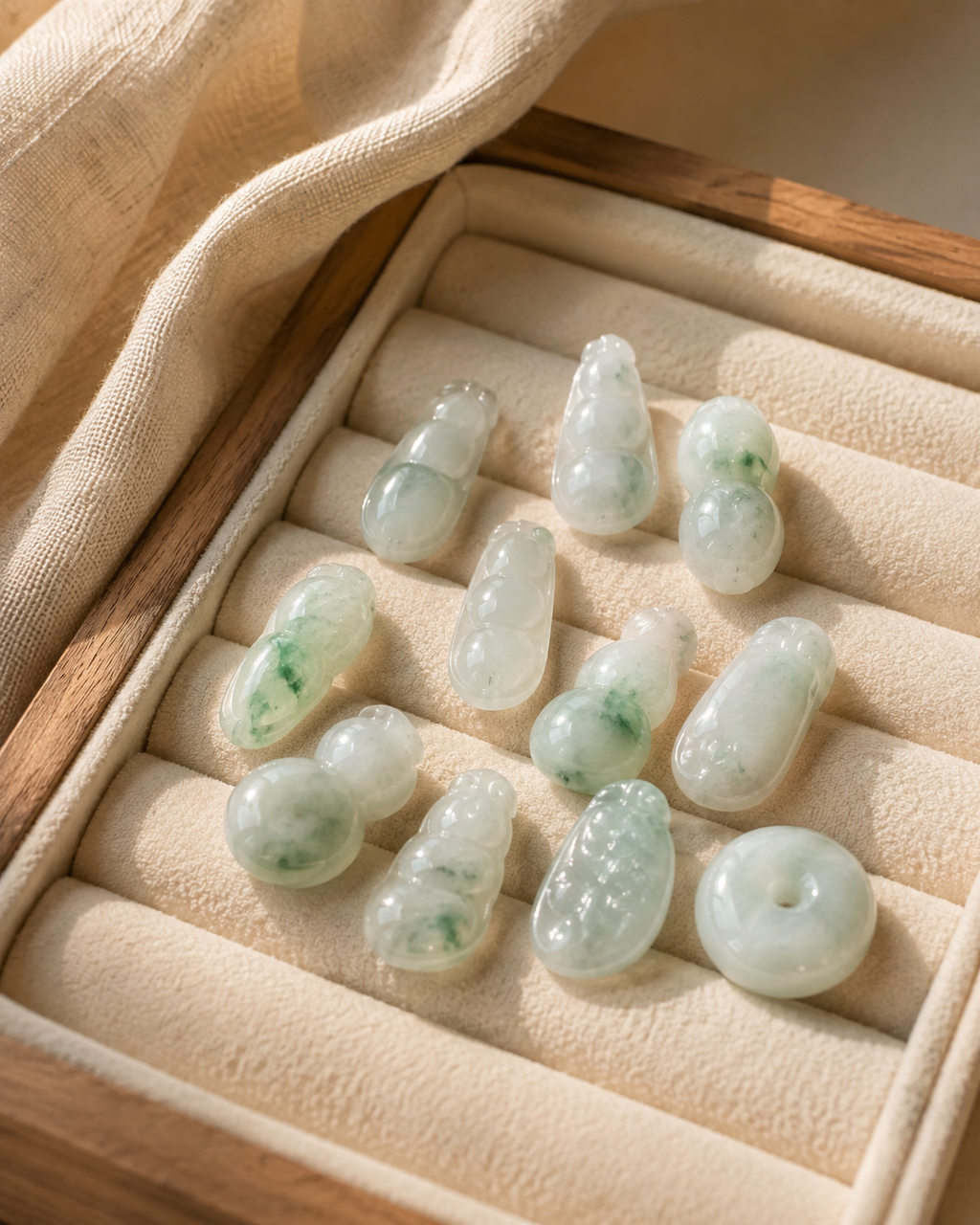 Jade Bean Pendant