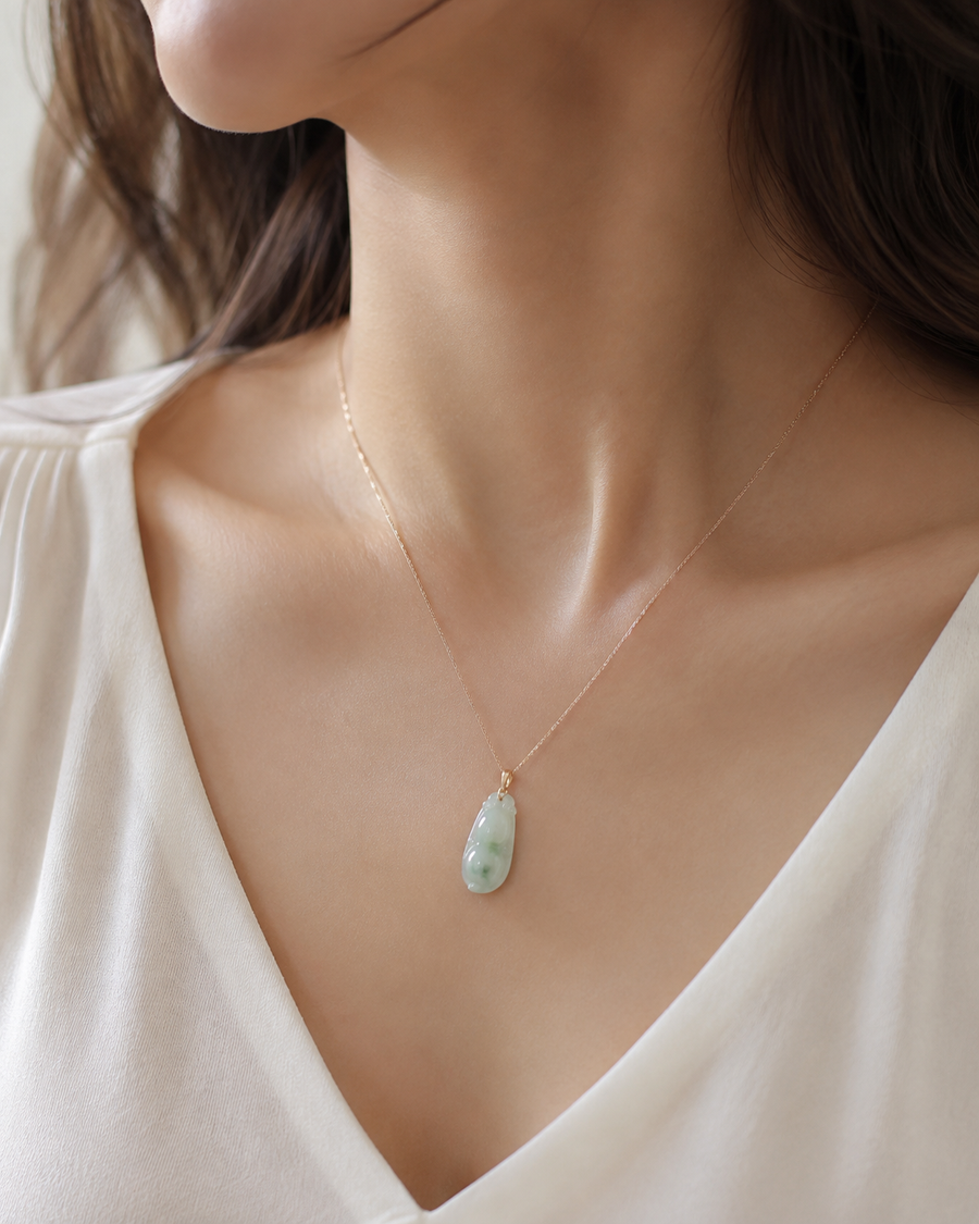 Jade Bean Pendant