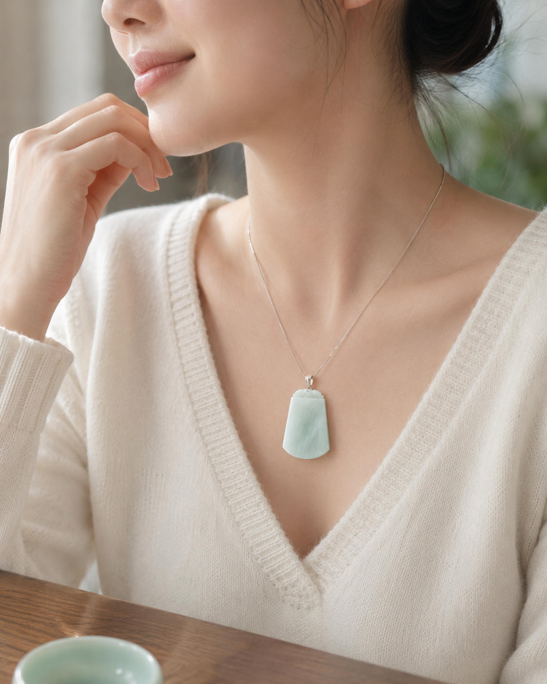 Jade Plaque Pendant