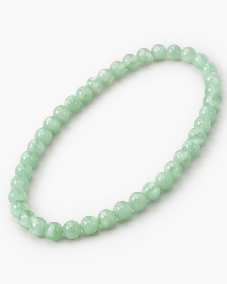 Jade Bead Necklace - approx. 8 mm bead size - Style 02