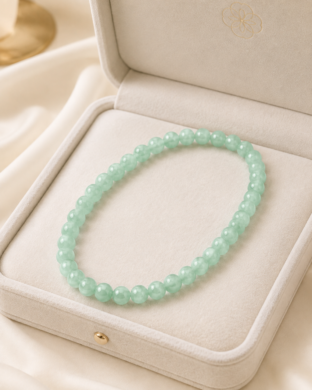 Jade Bead Necklace - approx. 8 mm bead size - Style 02