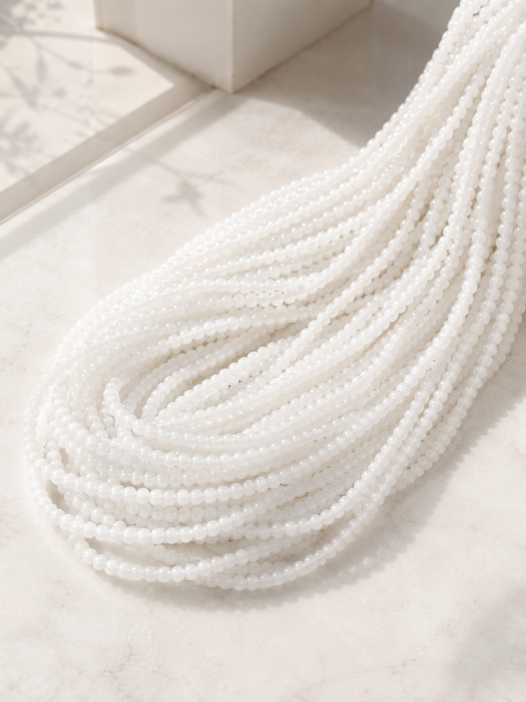 Jade Bead Necklace - approx. 8 mm bead size