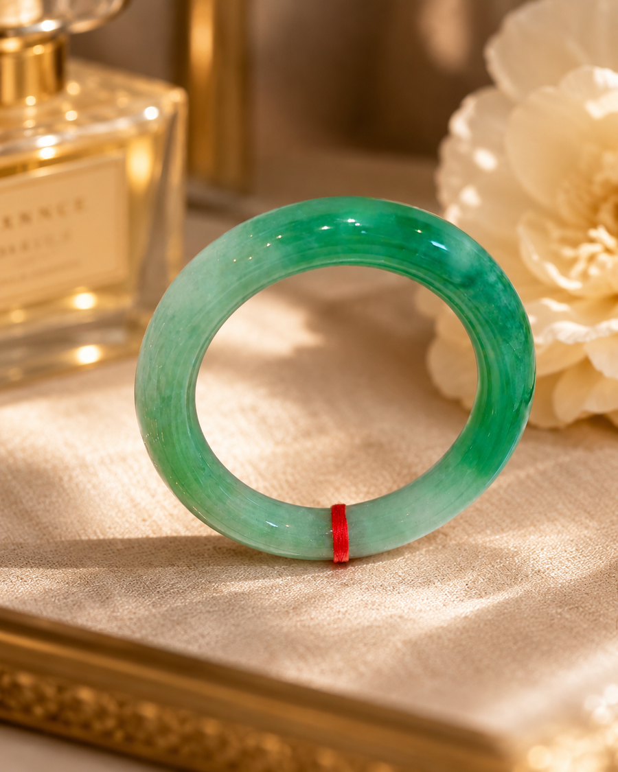 Treated Jadeite Bangle