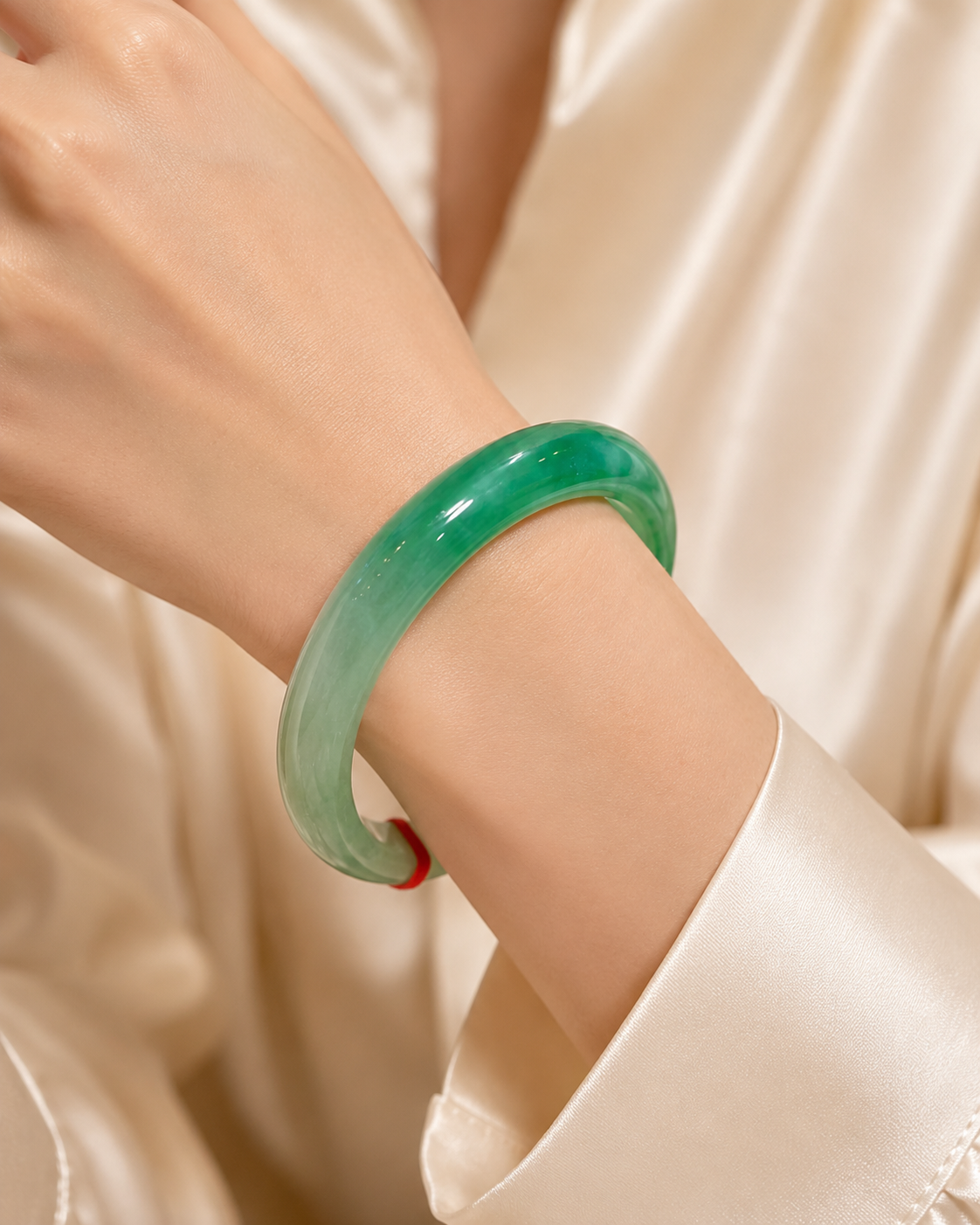 Treated Jadeite Bangle