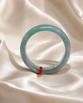 Treated Jadeite Bangle - Oil Green Tone