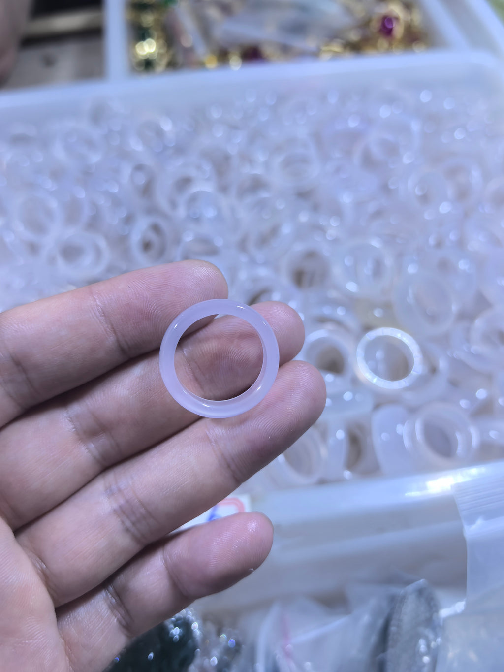 White Chalcedony Ring