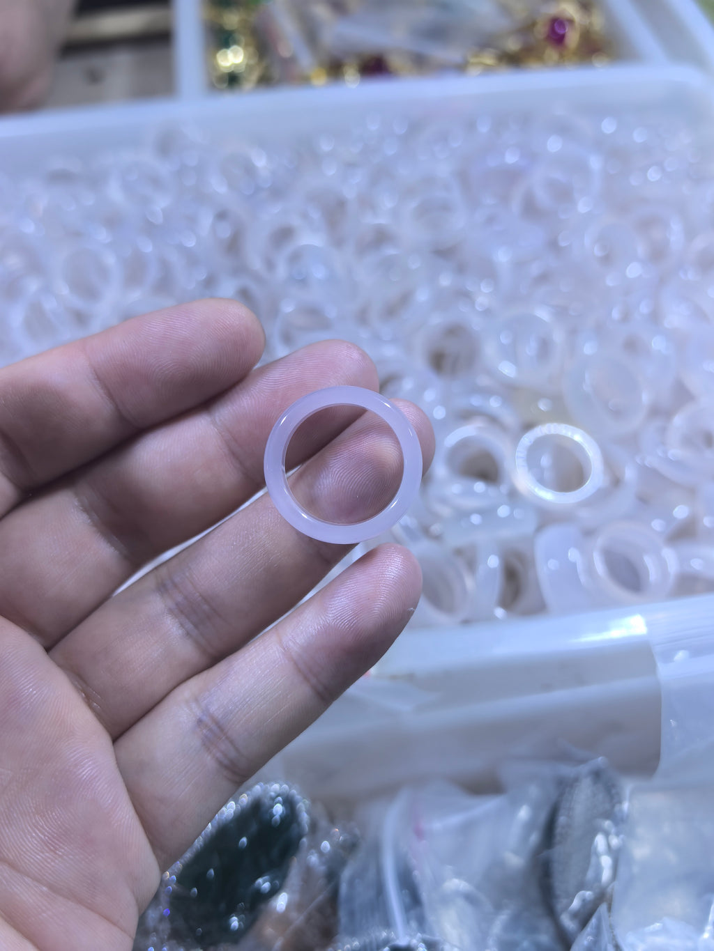 White Chalcedony Ring