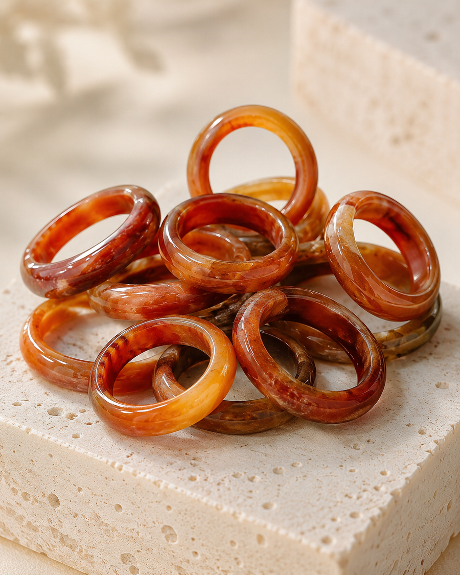 Jade Ring - Yellow Tone