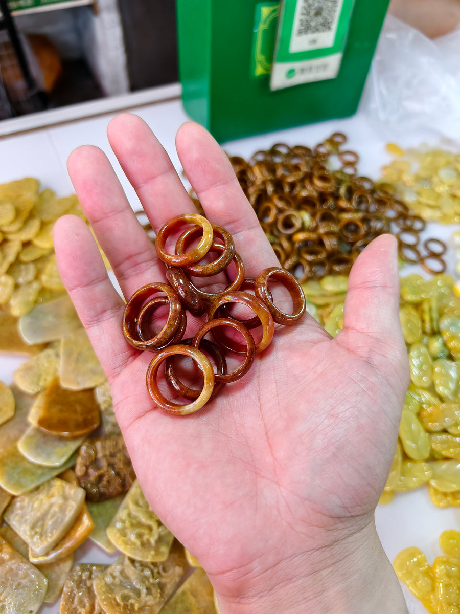 Jade Ring - Yellow Tone